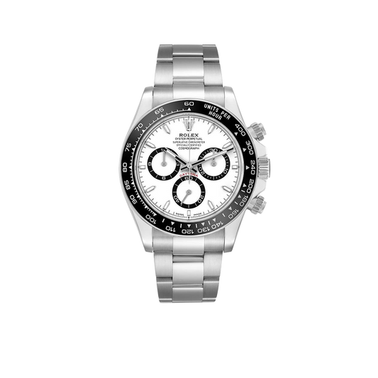 Daytona 40mm Stainless Steel White Panda Dial 126500