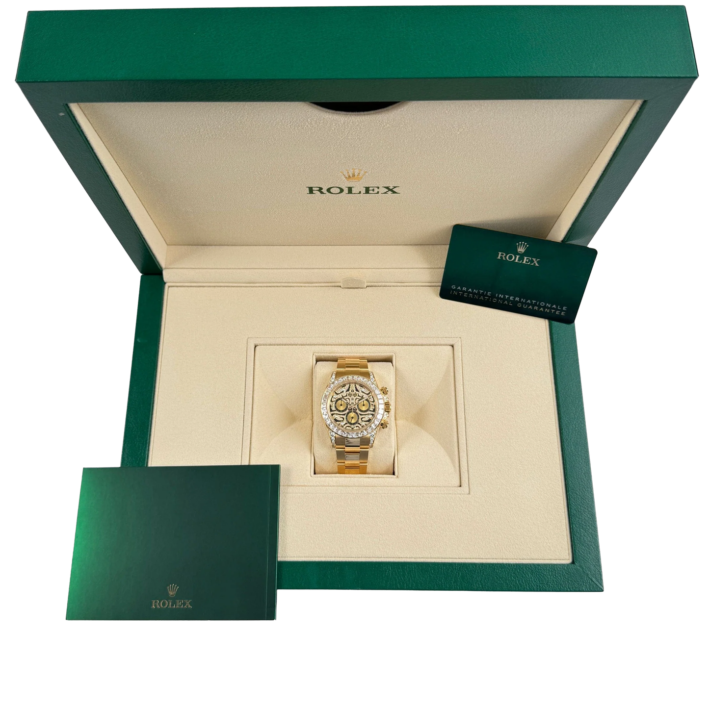 Daytona Eye of the Tiger 116598TBR Yellow Gold Diamond Dial (Super Clone)