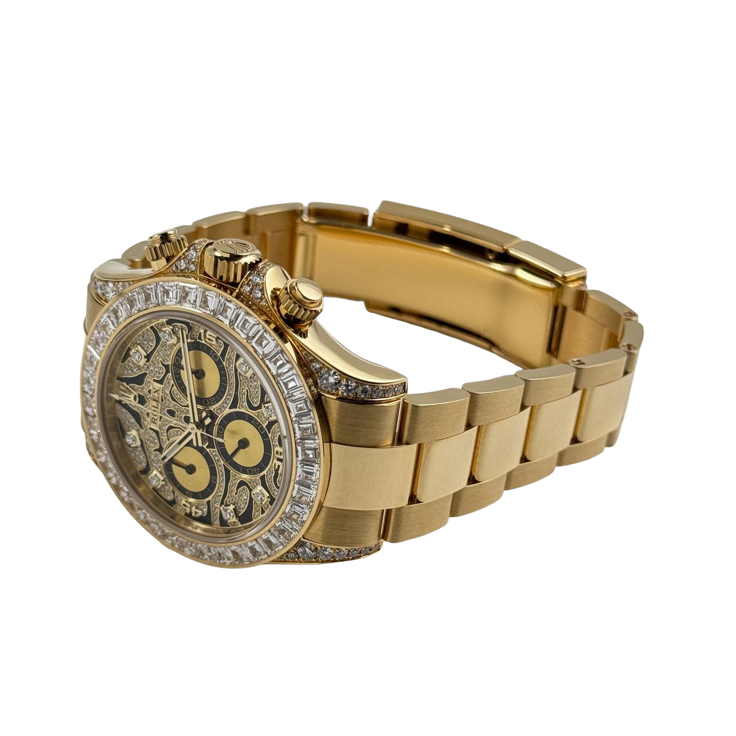 Daytona Eye of the Tiger 116598TBR Yellow Gold Diamond Dial (Super Clone)