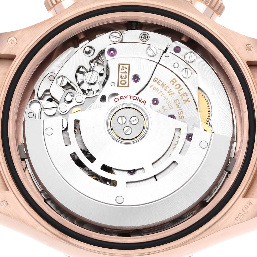 Daytona 40mm Rose Gold Oysterflex Mens Watch 116515LN