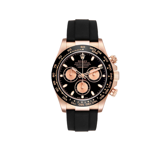 Daytona 40mm Rose Gold Oysterflex Mens Watch 116515LN
