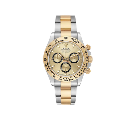 Daytona Steel Yellow Gold Champagne Dial Mens Watch 126503