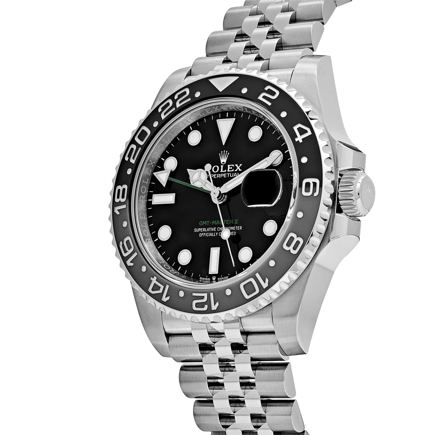 GMT-Master II Bruce Wayne Stainless Steel Black Dial Jubilee M126710GRNR-0003 New