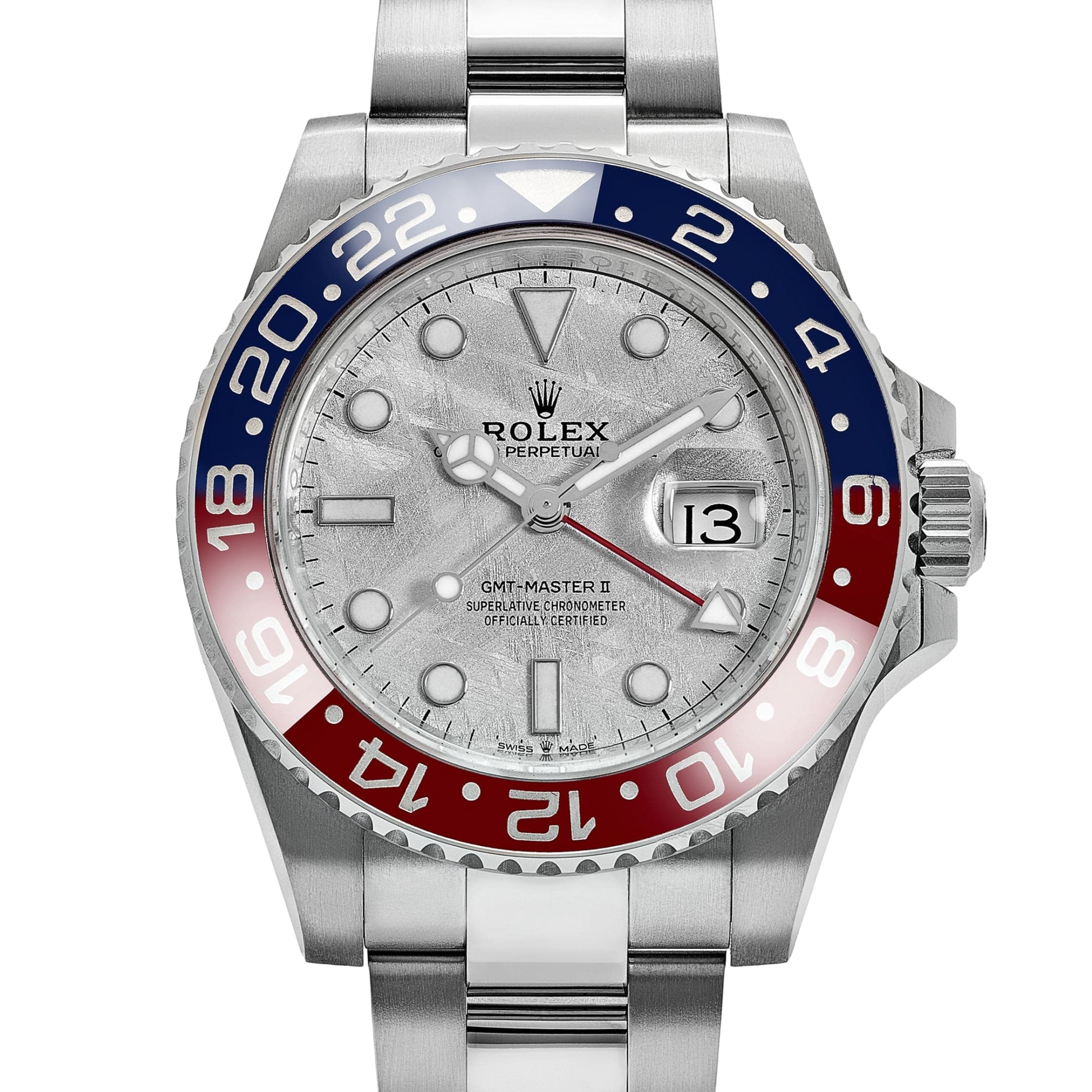 GMT-Master II Pepsi White Gold Meteorite Dial 126719BLRO-0002 New