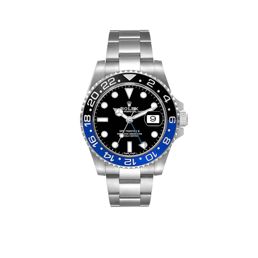 GMT Master II 40mm Steel Black Blue Batman Bezel Mens Watch 116710