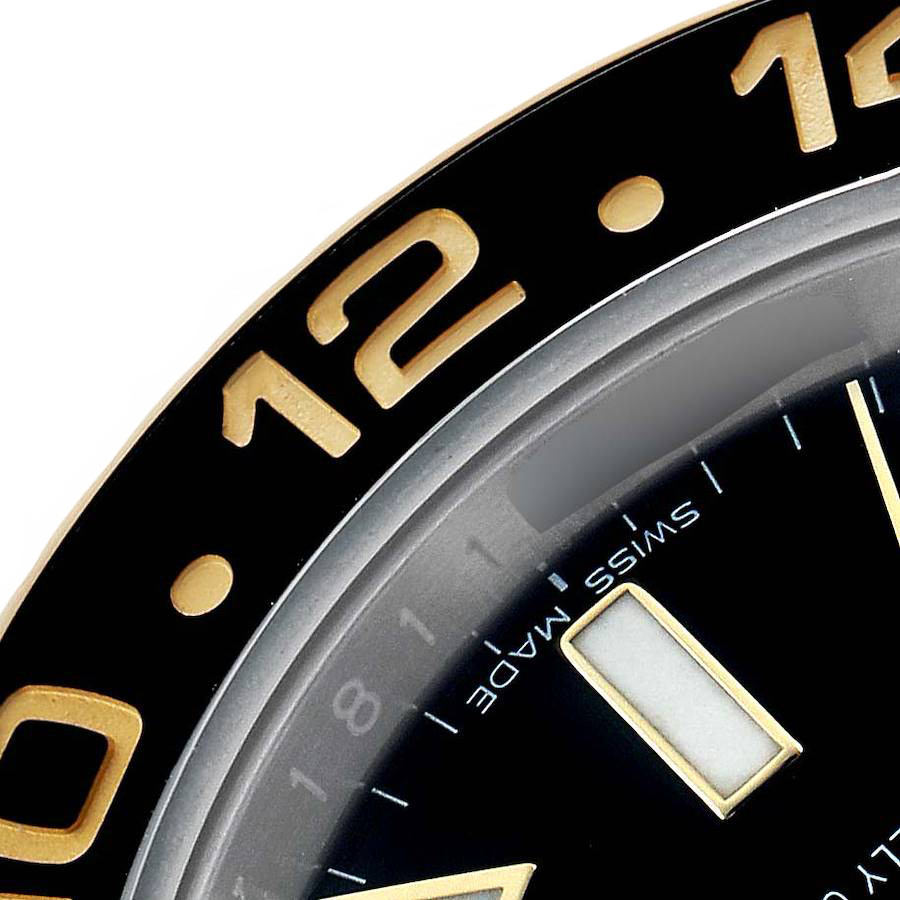 GMT Master II 40mm Steel Yellow Gold Mens Watch 116713