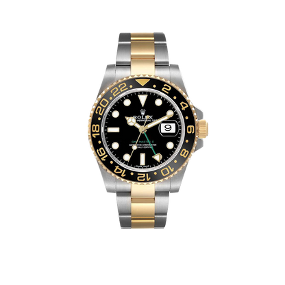 GMT Master II 40mm Steel Yellow Gold Mens Watch 116713