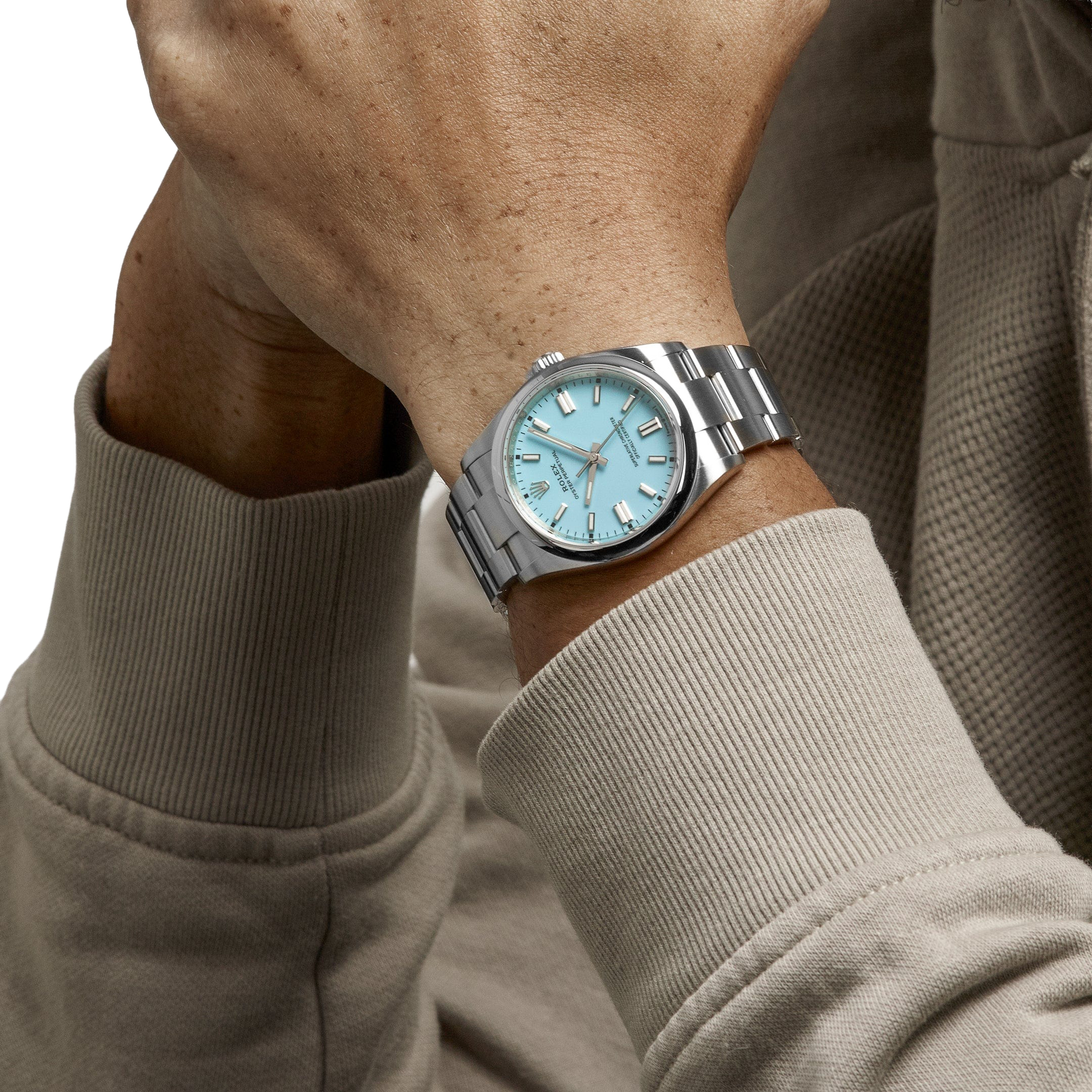 Oyster Perpetual 41mm Stainless Steel Turquoise Dial 124300-0006
