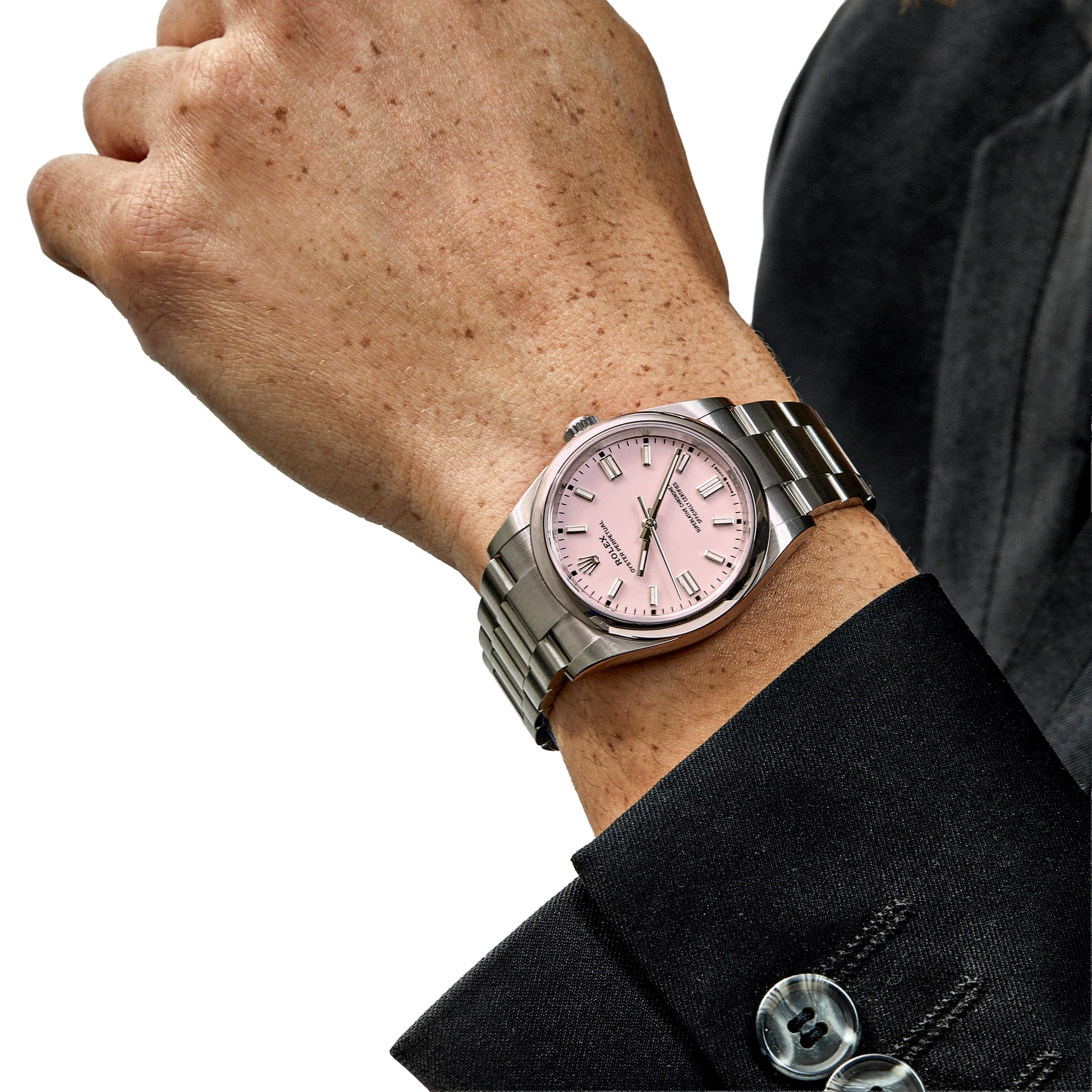 Oyster Perpetual 41mm Stainless Steel Candy Pink Dial Men Watch 134300-0013 New 2025