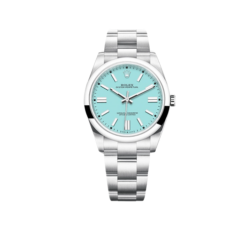 Oyster Perpetual 41mm Stainless Steel Turquoise Dial 124300-0006