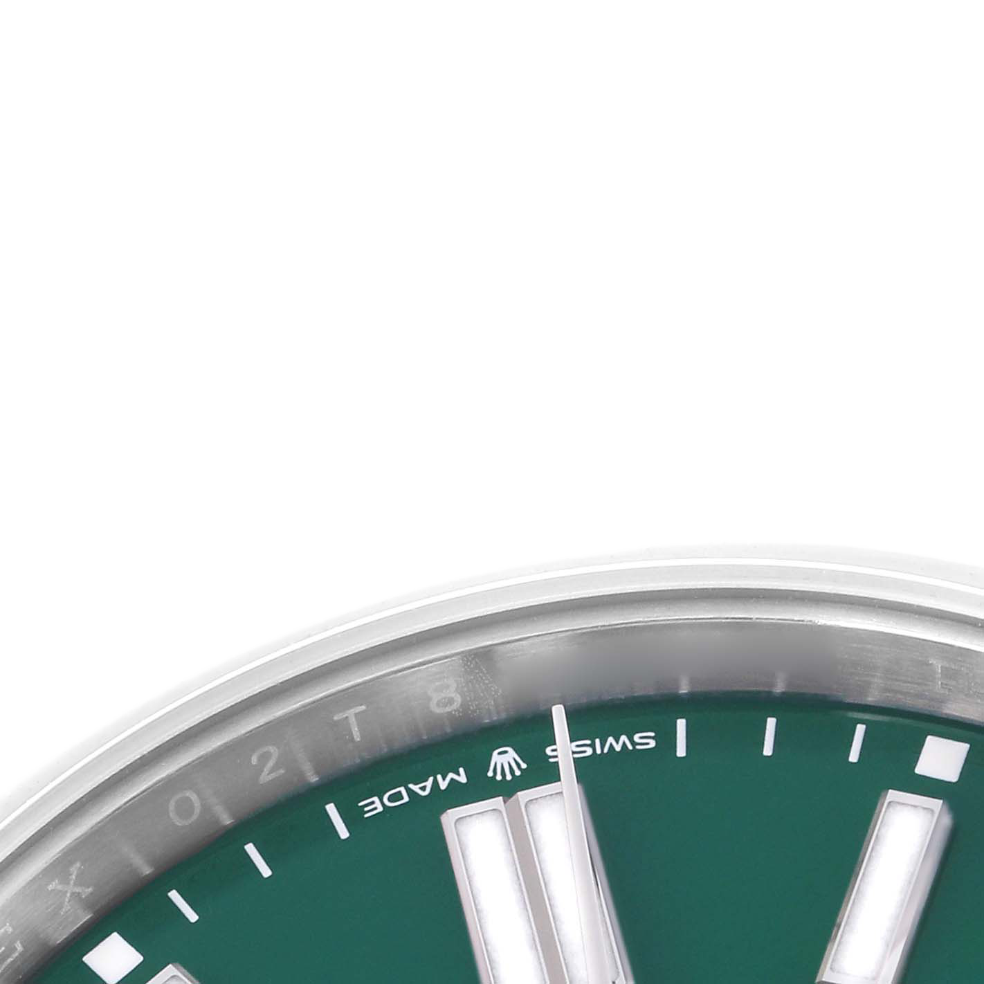 Oyster Perpetual 41mm Green Dial Steel Mens Watch 124300