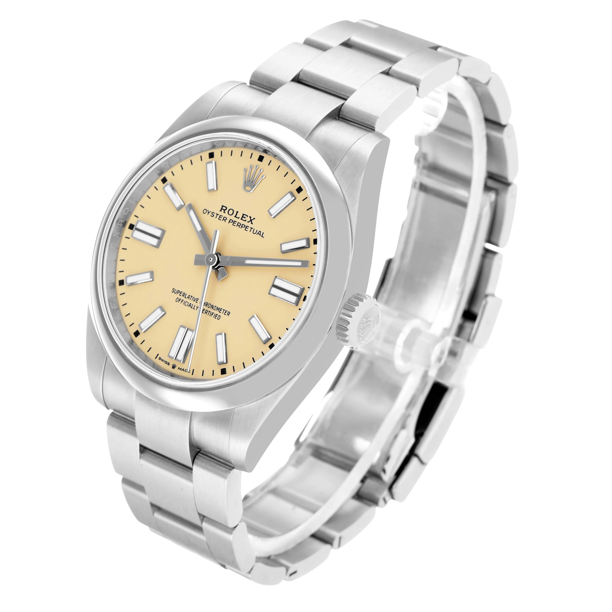 Oyster Perpetual 41mm Steel Beige Dial Mens Watch 134300