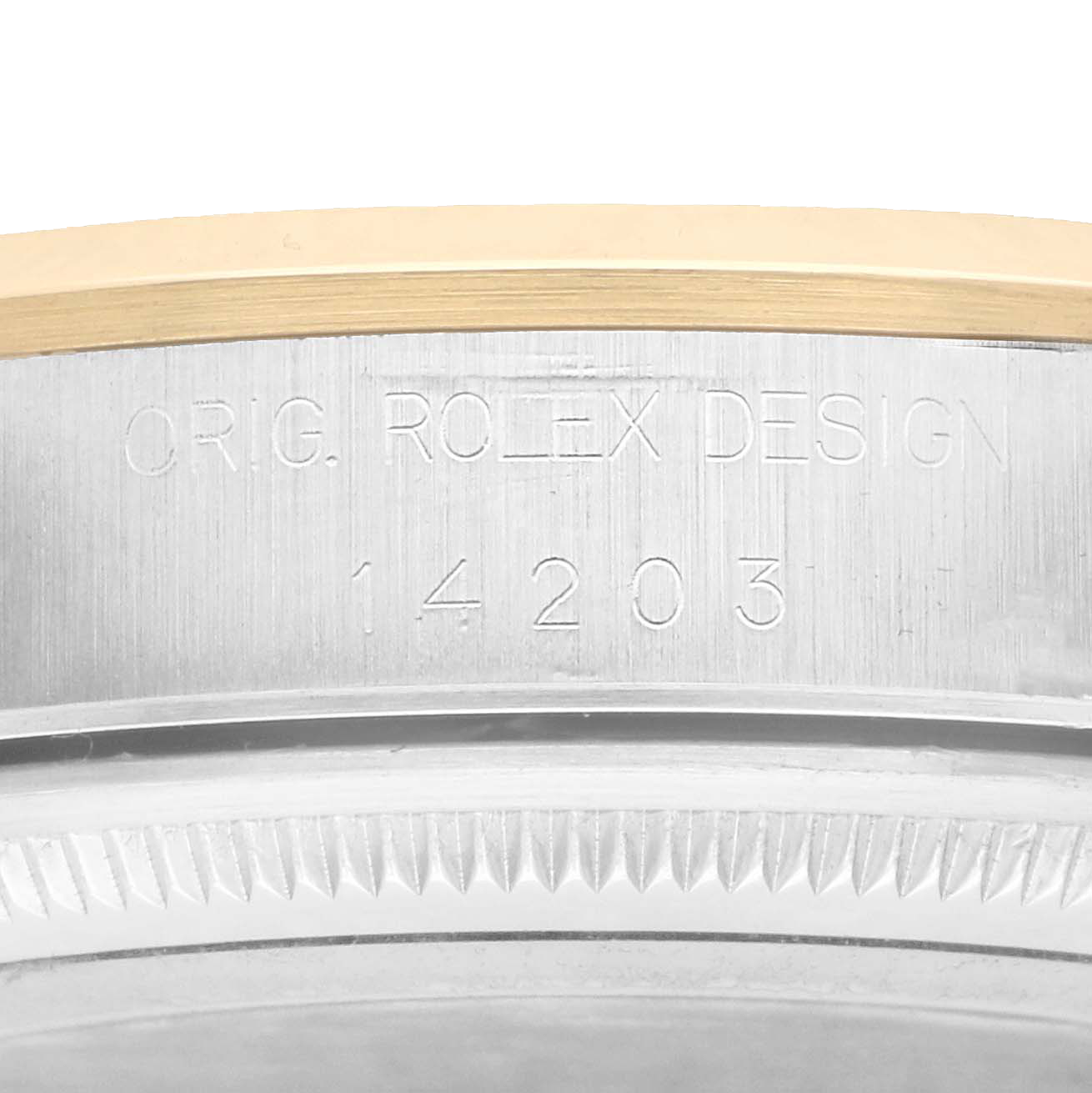 Oyster Perpetual 34mm Steel Yellow Gold Slate Dial Mens Watch 14203