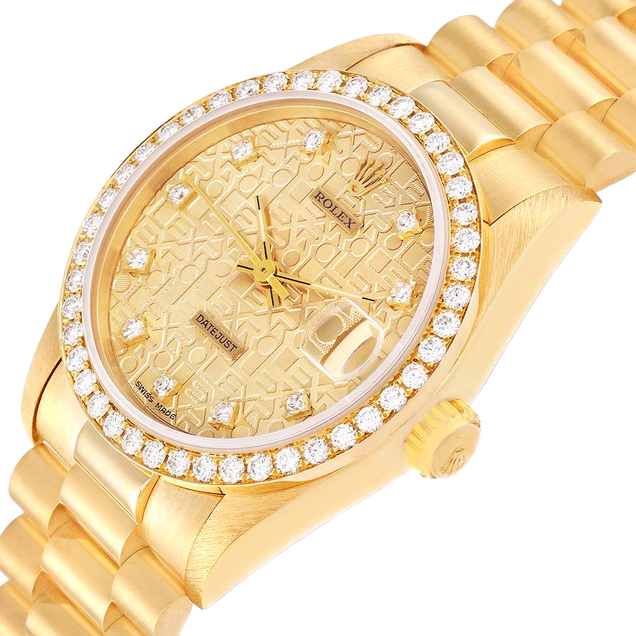 Lady-Datejust 31mm Midsize Yellow Gold Diamond Watch 68288