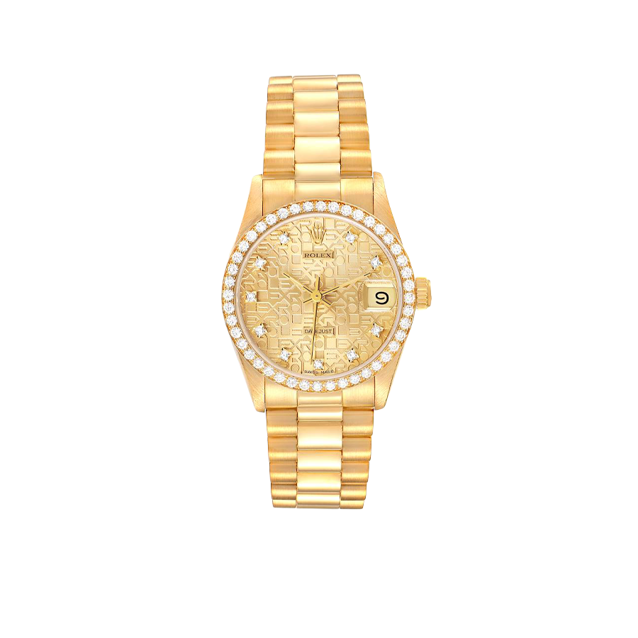 Lady-Datejust 31mm Midsize Yellow Gold Diamond Watch 68288