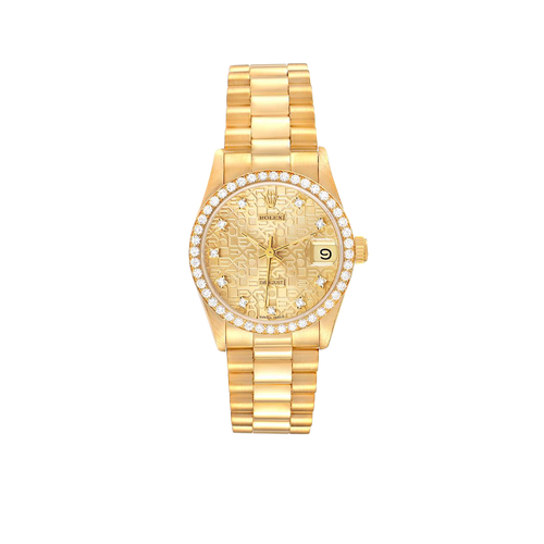 Lady-Datejust 31mm Midsize Yellow Gold Diamond Watch 68288