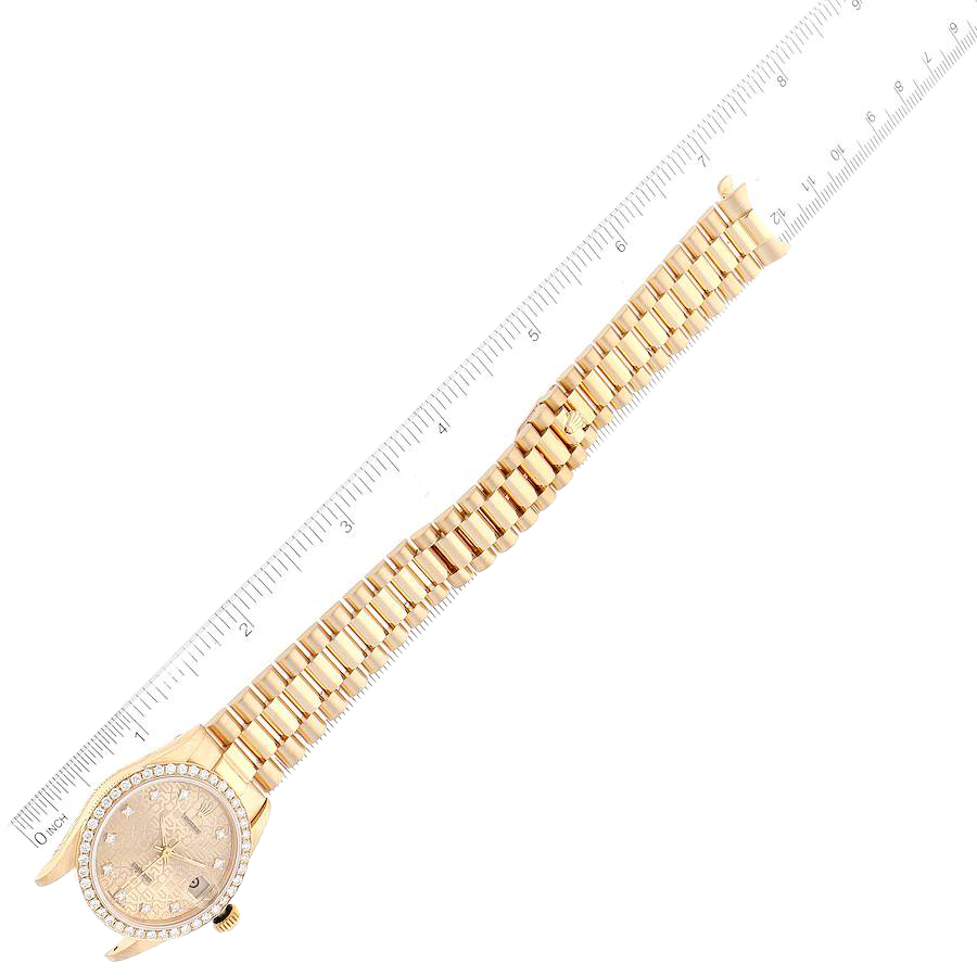 Lady-Datejust 31mm Midsize Yellow Gold Diamond Watch 68288