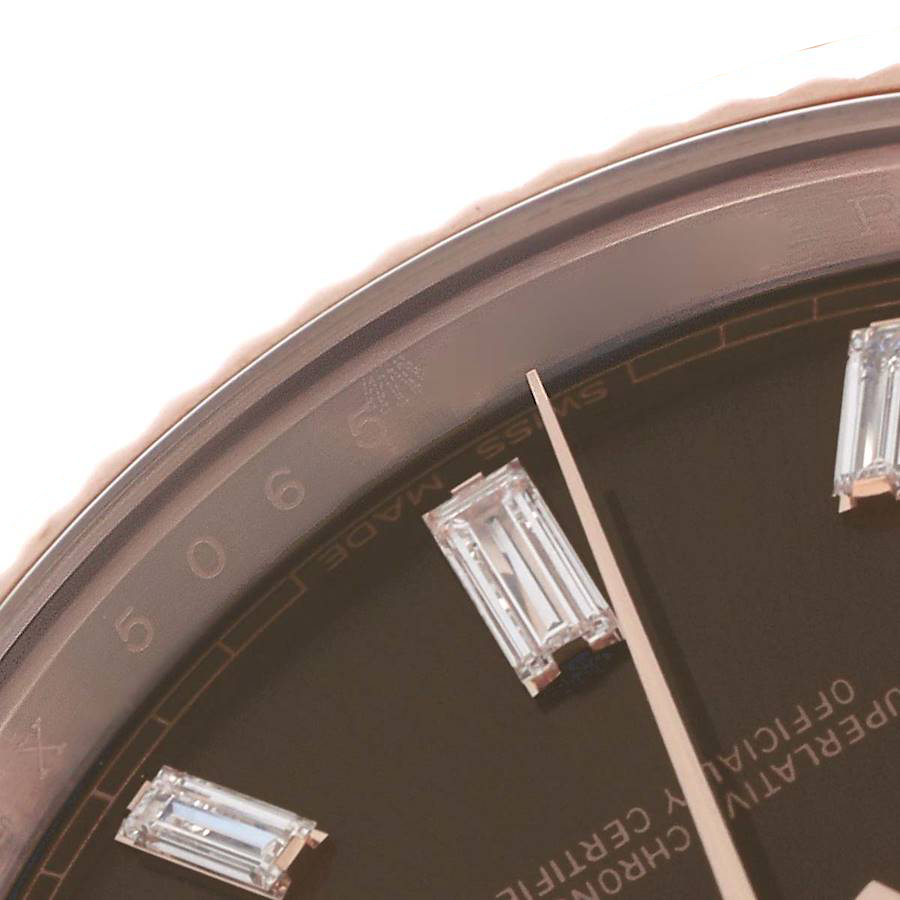 President Day-Date 40mm Rose Gold Chocolate Diamond Watch 228235