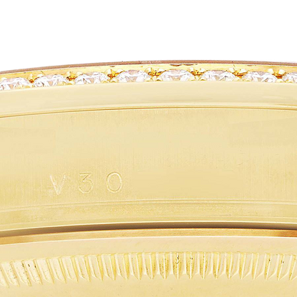 President Day-Date 36mm Yellow Gold Diamond Bezel Mens Watch 118348
