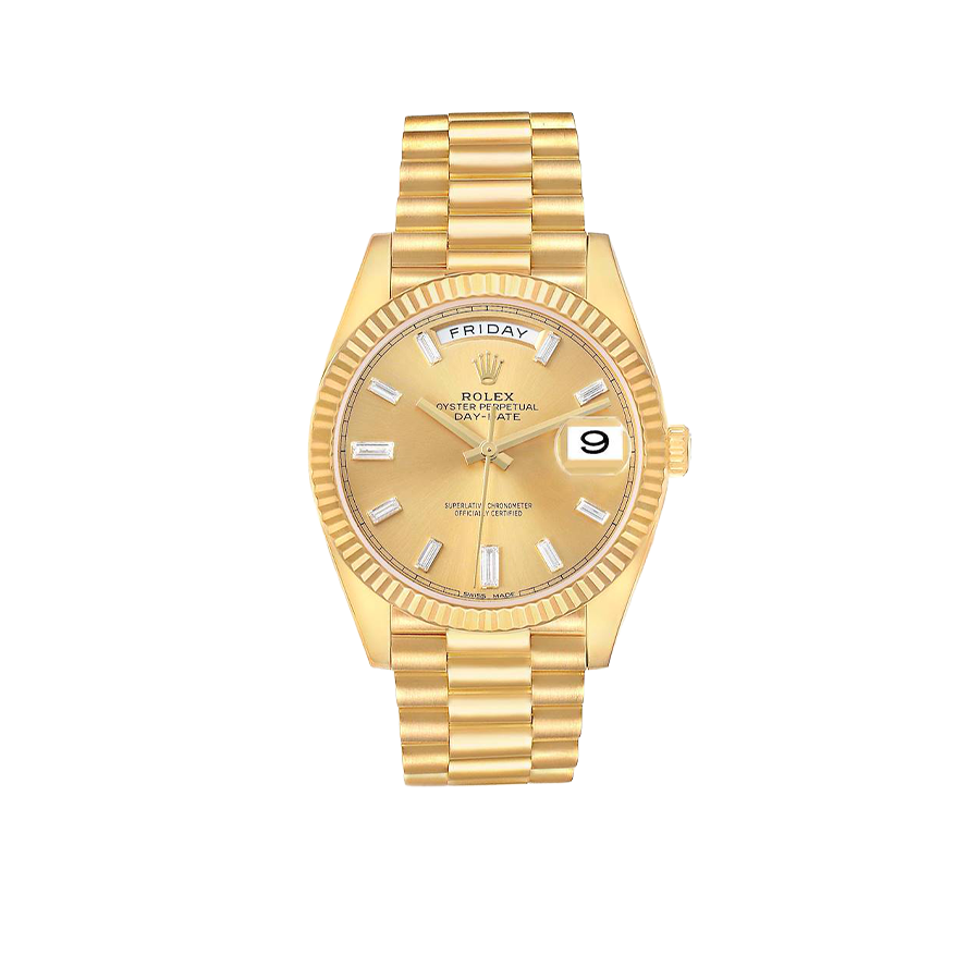 President Day-Date 40mm Yellow Gold Diamond Mens Watch 228238