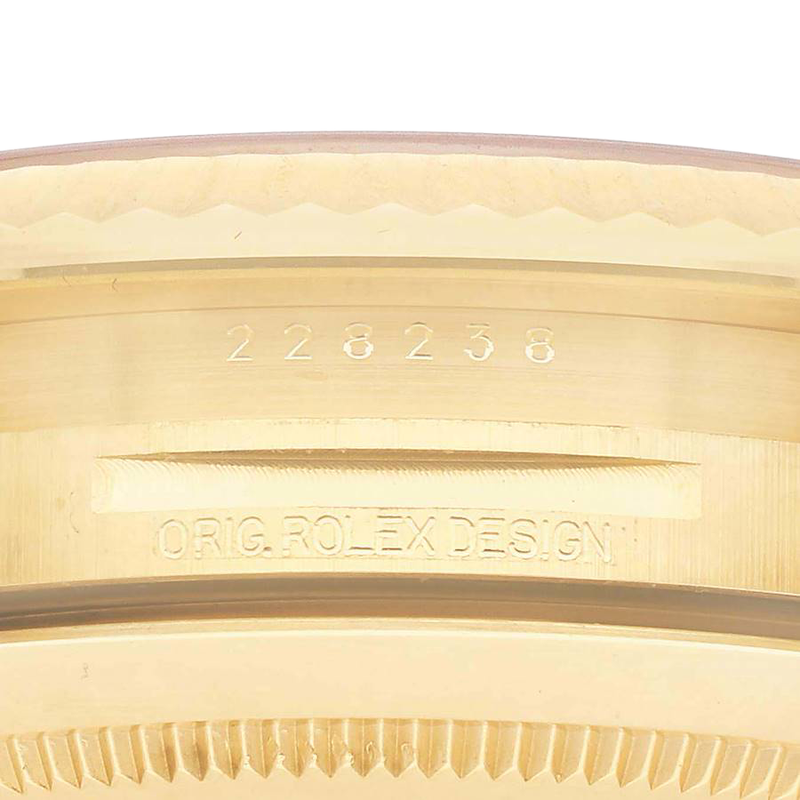 President Day-Date 40mm Yellow Gold Diamond Mens Watch 228238