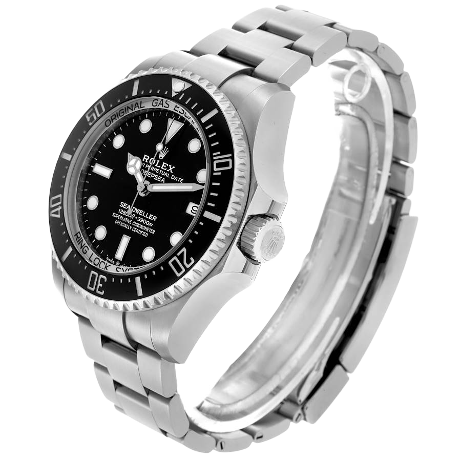 Seadweller Deepsea 44mm Black Dial Steel Mens Watch 136660 (Updated Dial)