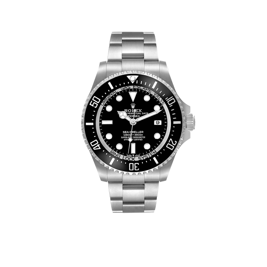 Seadweller Deepsea 44mm Black Dial Steel Mens Watch 136660 (Updated Dial)