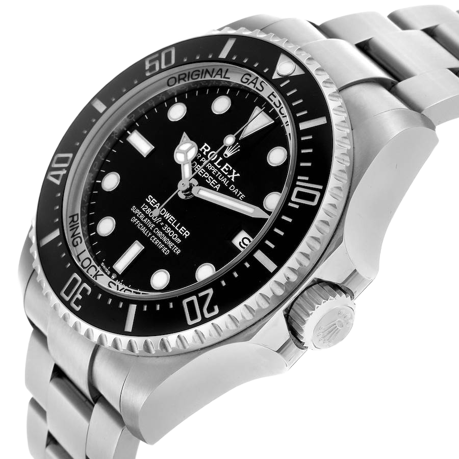 Seadweller Deepsea 44mm Black Dial Steel Mens Watch 136660 (Updated Dial)