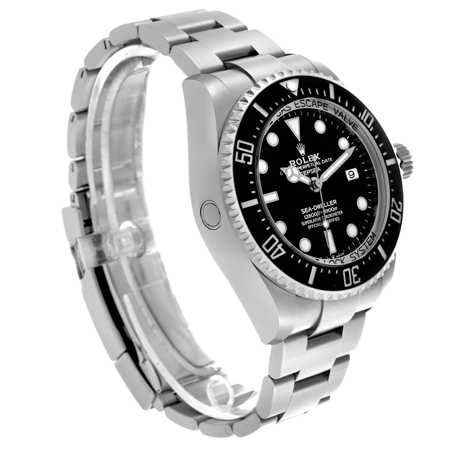 Seadweller Deepsea 44mm Black Dial Steel Mens Watch 136660 (Updated Dial)