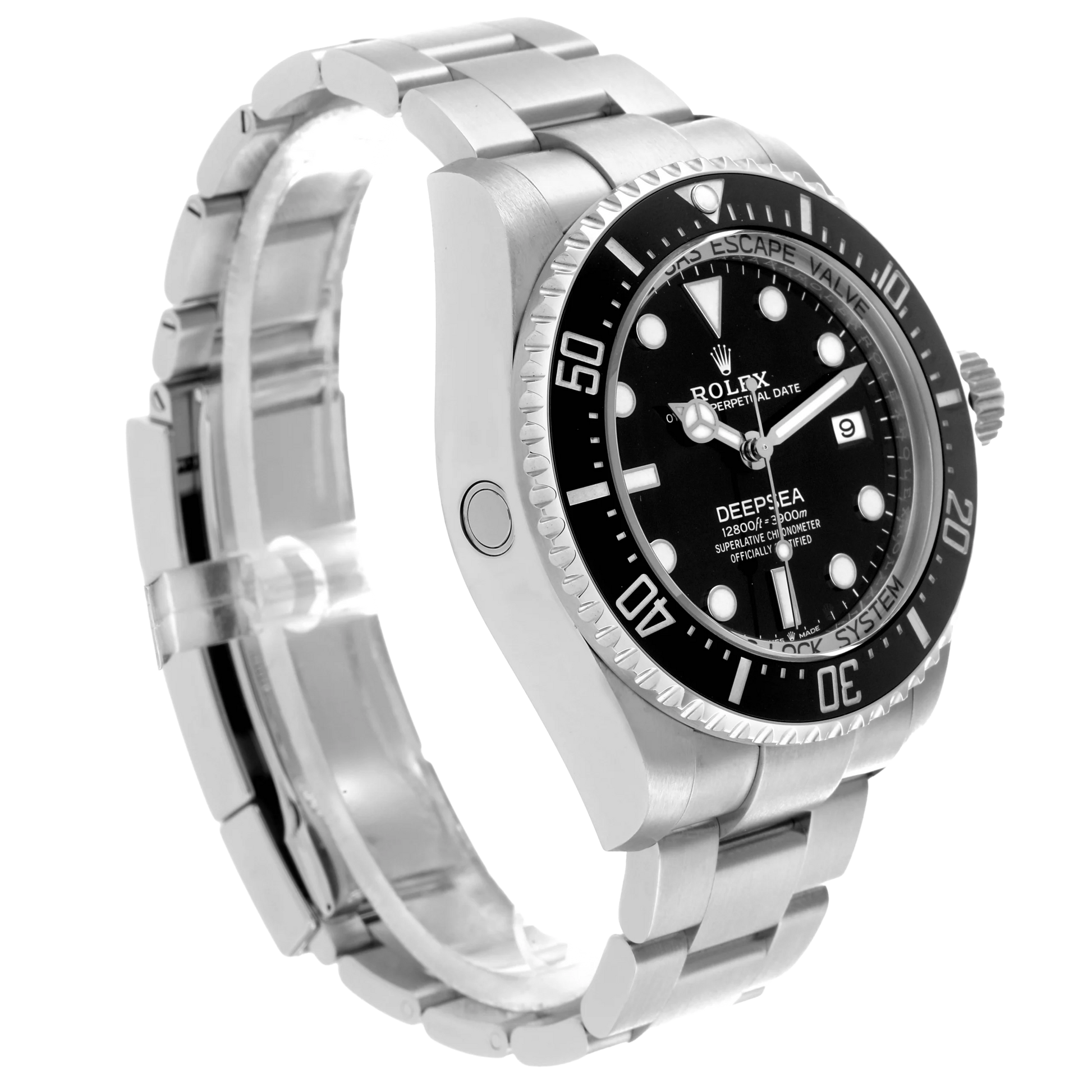Seadweller Deepsea Black Dial Steel Mens Watch 136660