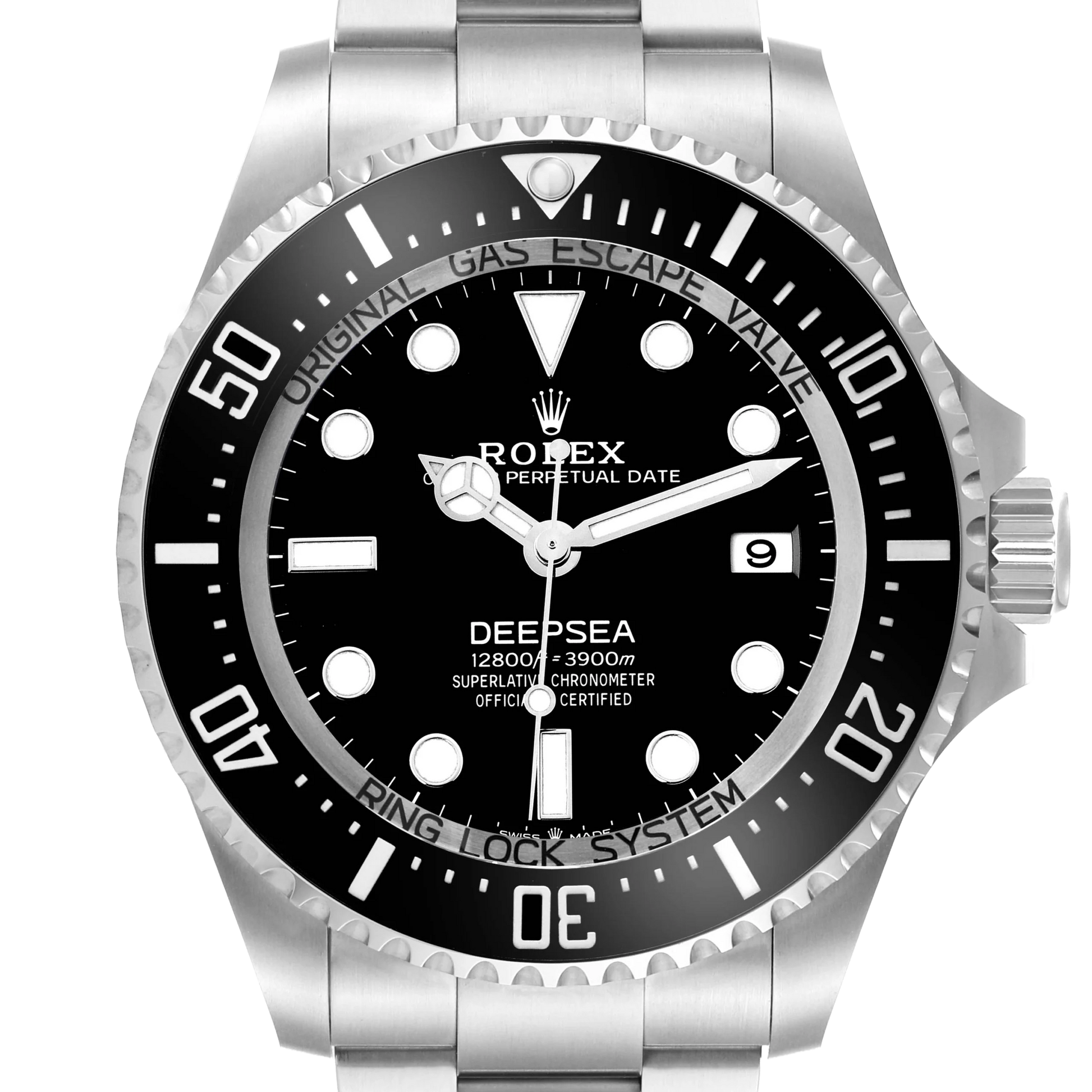 Seadweller Deepsea Black Dial Steel Mens Watch 136660