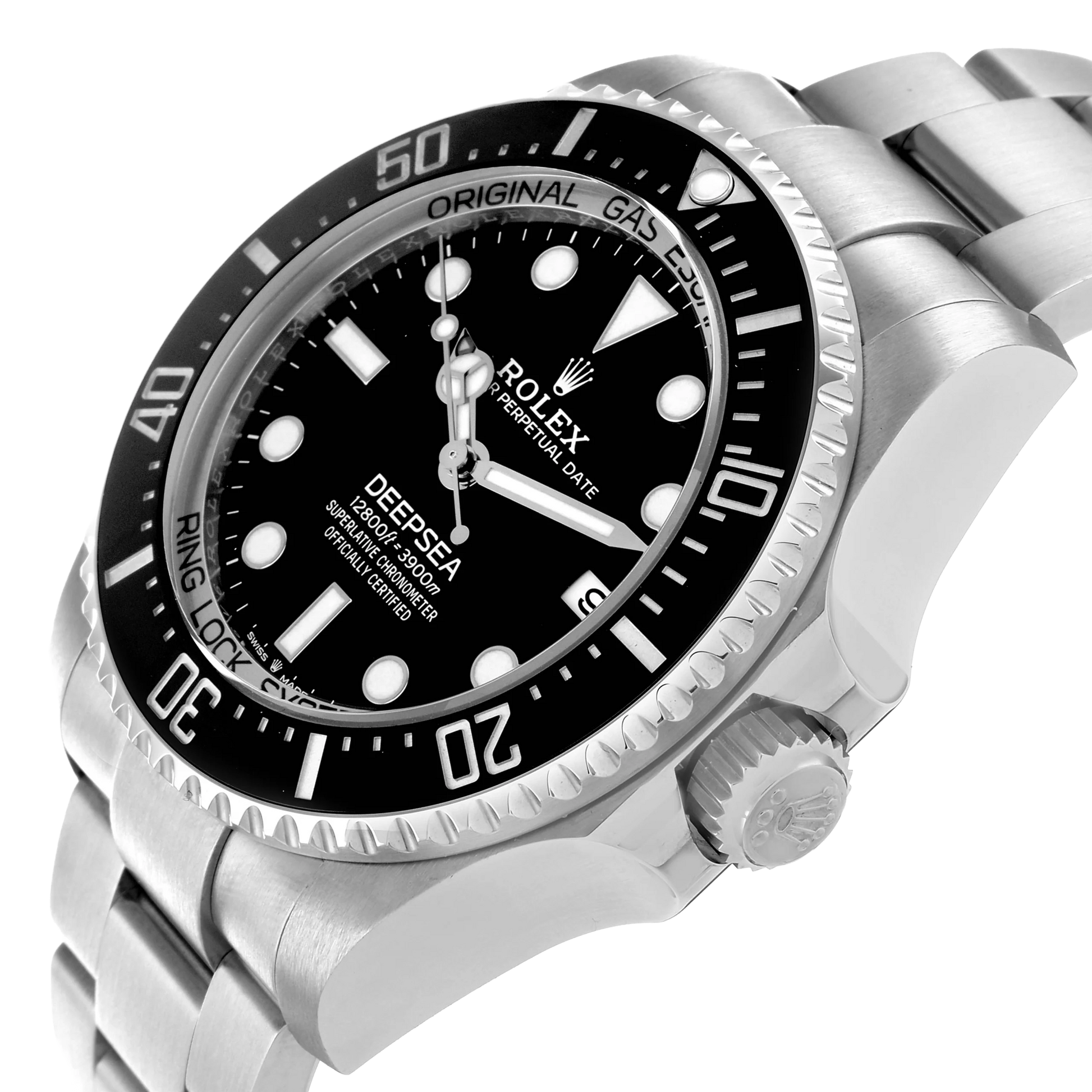 Seadweller Deepsea Black Dial Steel Mens Watch 136660