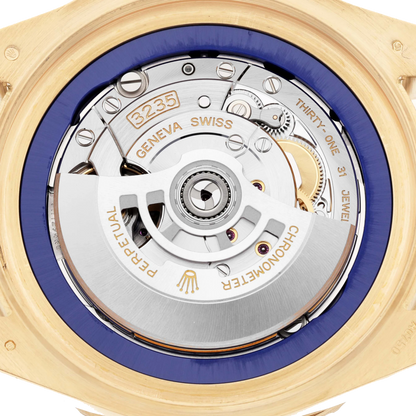 Seadweller Deepsea 44mm Yellow Gold Blue Dial Mens Watch 136668