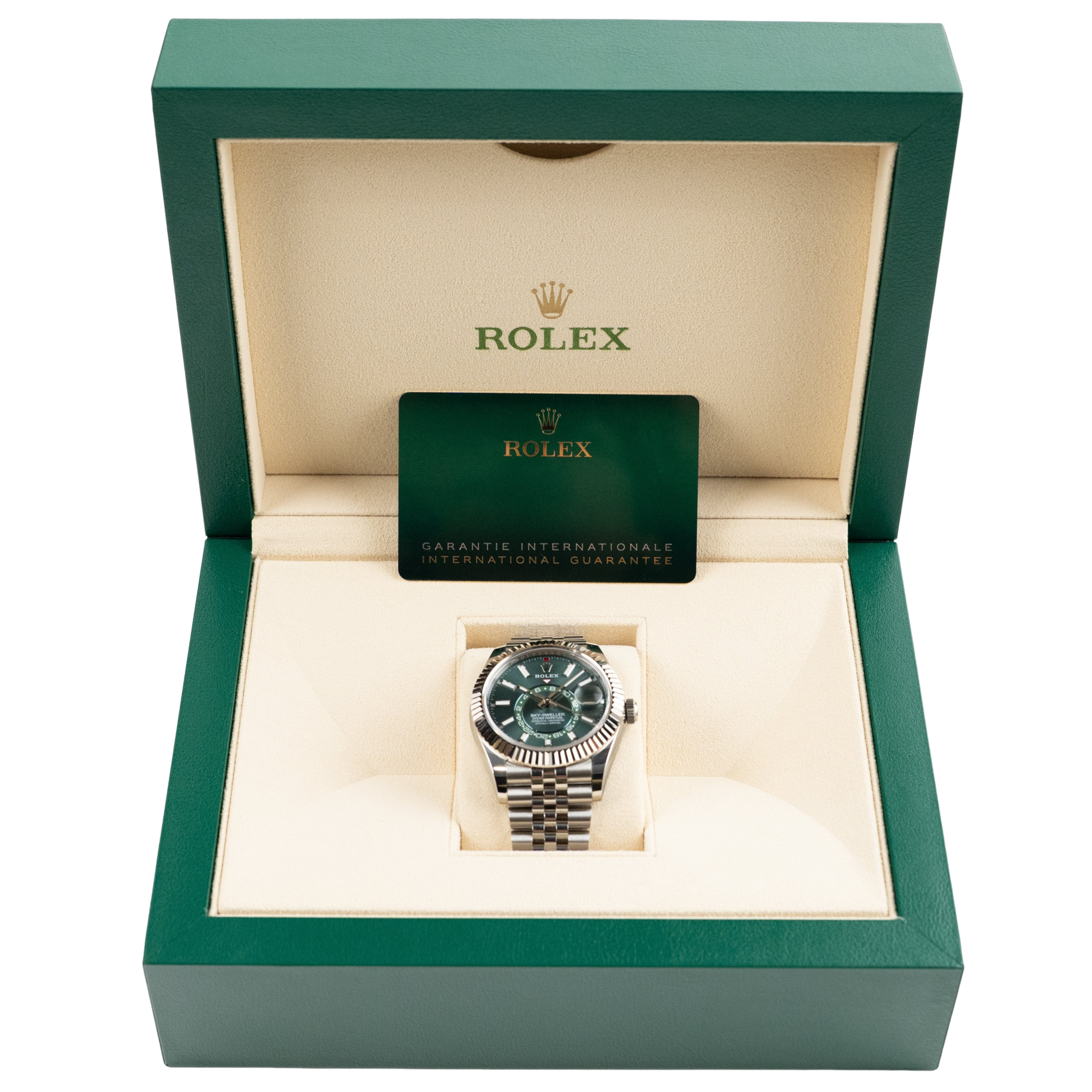 Sky-Dweller Stainless Steel Green Dial Jubilee 336934-0002 New