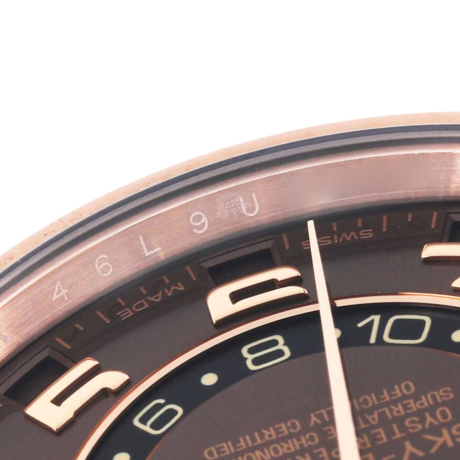 Sky-Dweller 42mm  Everose Chocolate Brown Dial Rose Gold Watch 326135