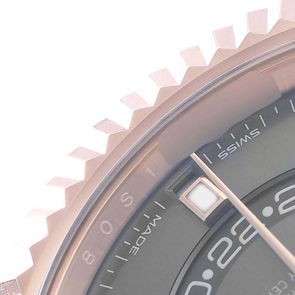 Sky-Dweller 42mm Rose Gold Slate Dial Mens Watch 326935