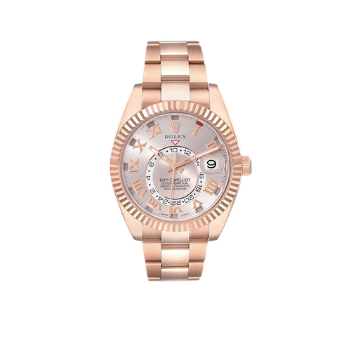 Sky-Dweller 42mm  Rose Gold Sundust Dial Mens Watch 326935