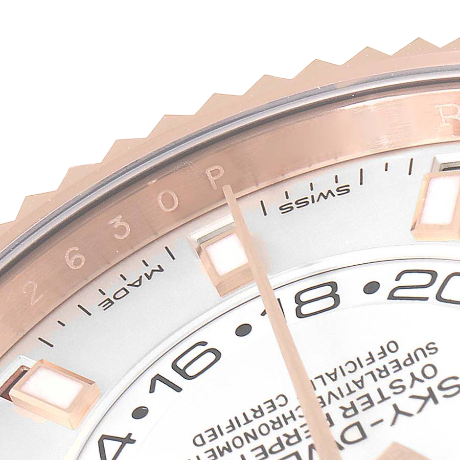 Sky-Dweller 42mm  Rose Gold White Dial Mens Watch 326935