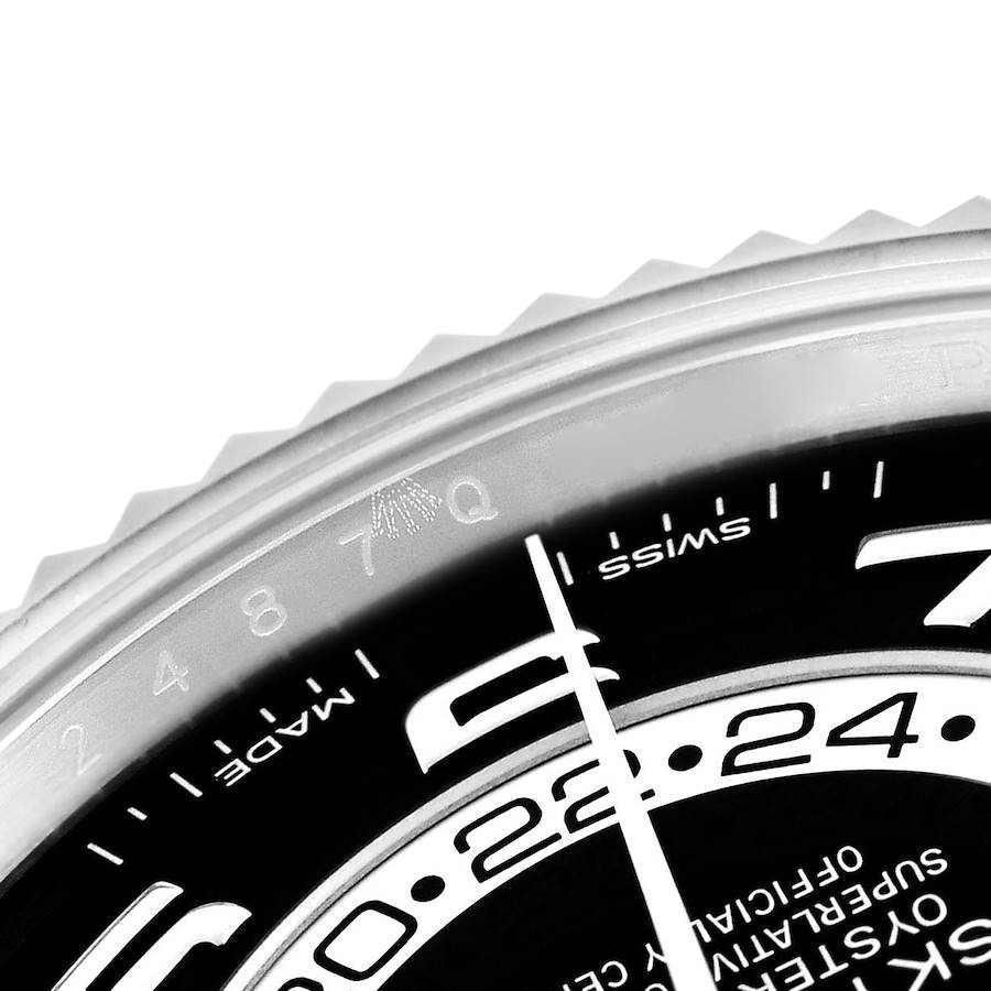 Sky-Dweller 42mm White Gold Black Dial Mens Watch 326939