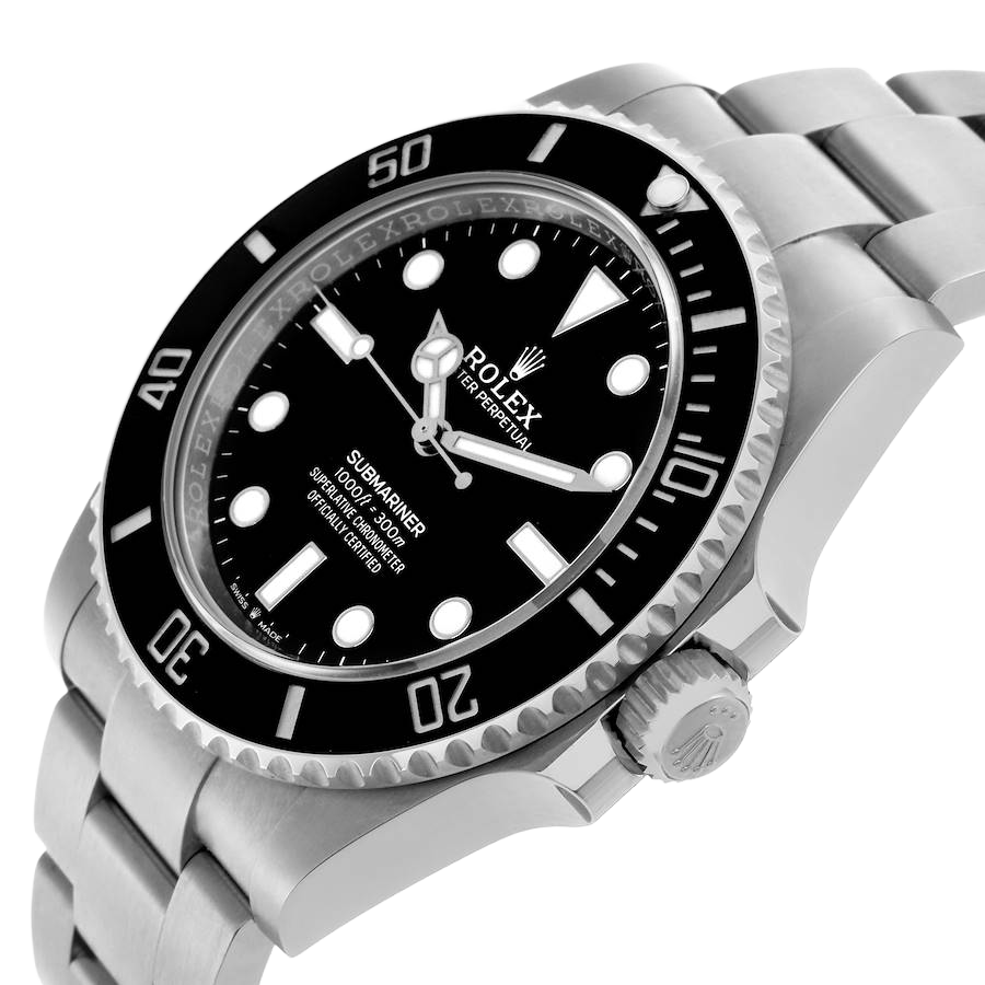 Submariner Non-Date Ceramic Bezel Steel 41mm Mens Watch 124060