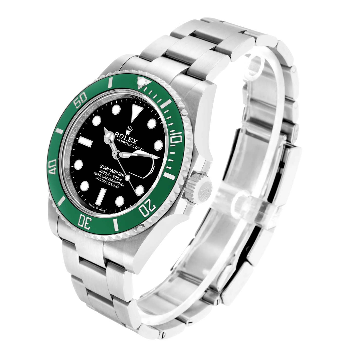 Submariner 41mm Starbucks Steel Green Bezel Mens Watch 126610LV