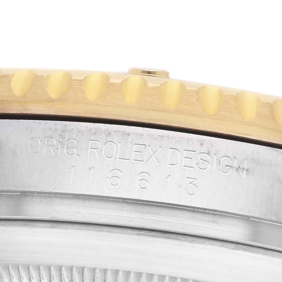 Submariner 40mm Steel Yellow Gold Blue Dial Bezel Mens Watch 116613