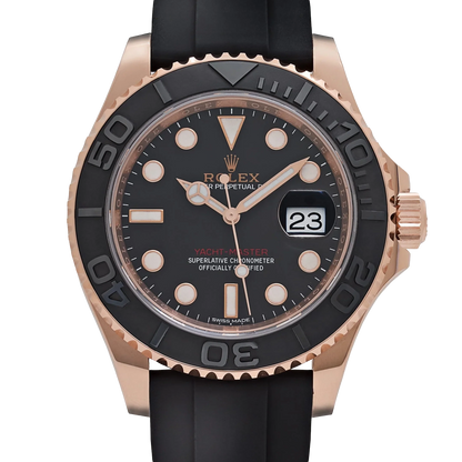 Yacht-Master 40 116655 Rose Gold Black Dial