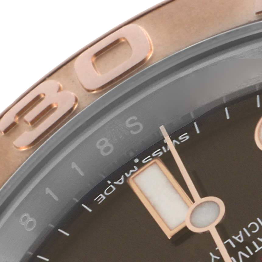 Yachtmaster 40 Rose Gold Steel Brown Dial Mens Watch 116621