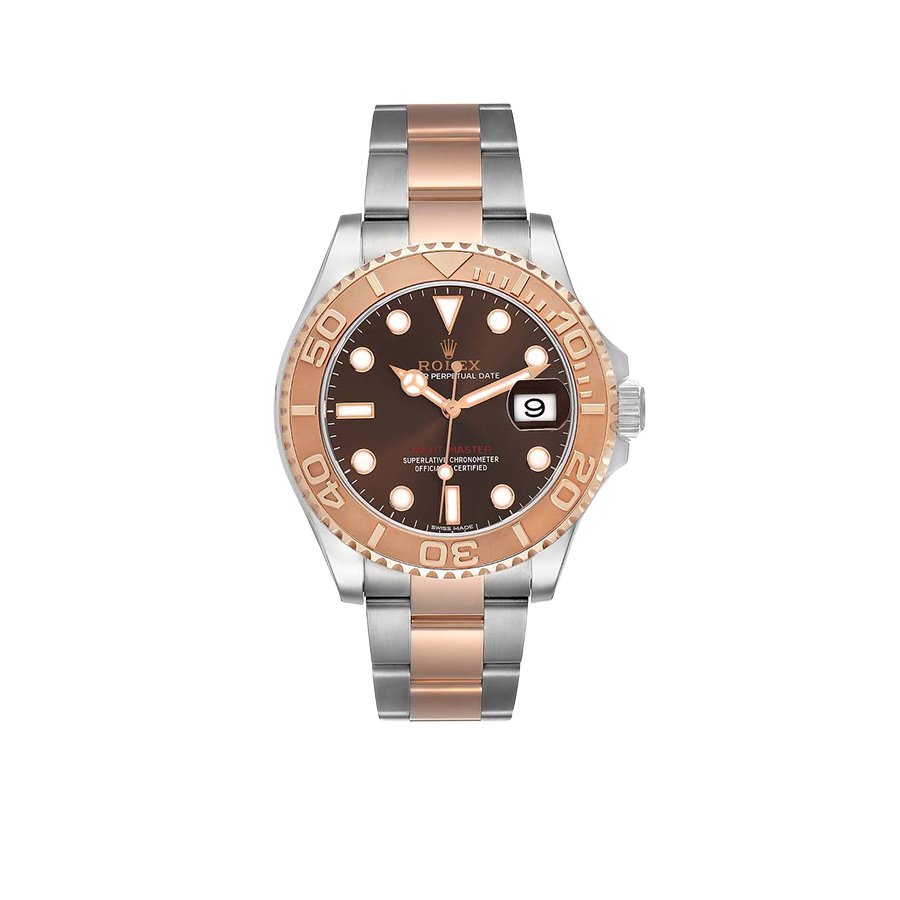 Yachtmaster 40 Rose Gold Steel Brown Dial Mens Watch 116621