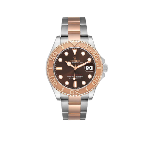Yachtmaster 40 Rose Gold Steel Brown Dial Mens Watch 116621