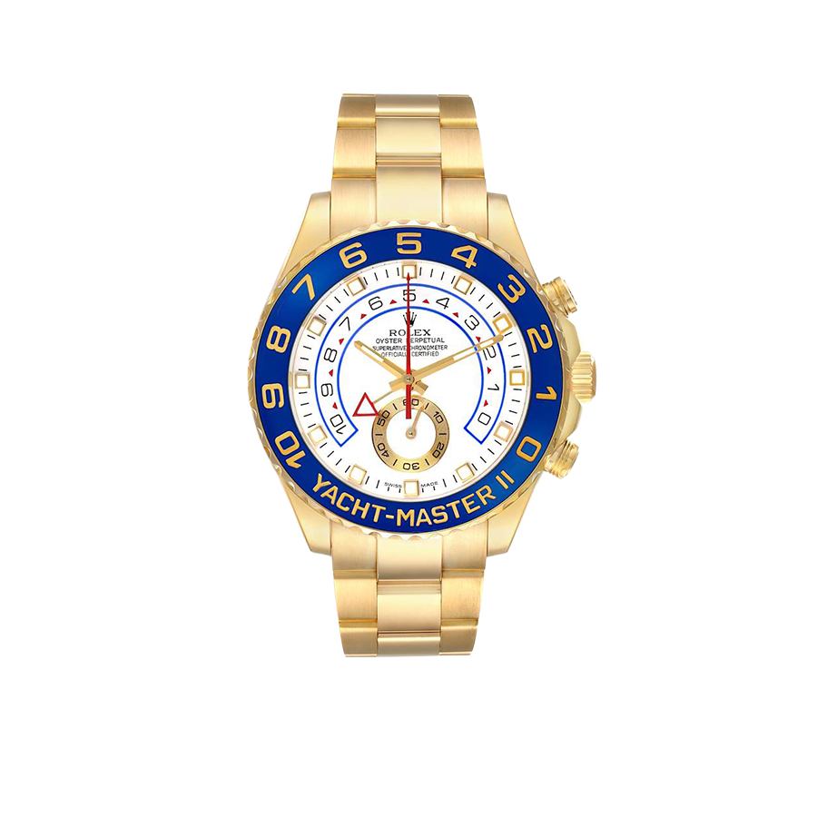 Yachtmaster II 44mm Regatta Yellow Gold Mens Watch 116688