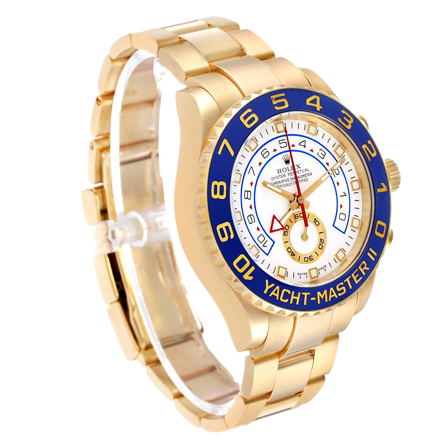 Yachtmaster II 44mm Regatta Yellow Gold Mens Watch 116688
