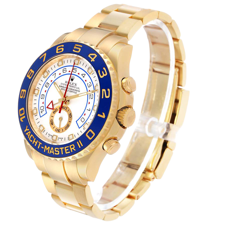 Yachtmaster II 44mm Regatta Yellow Gold Mens Watch 116688