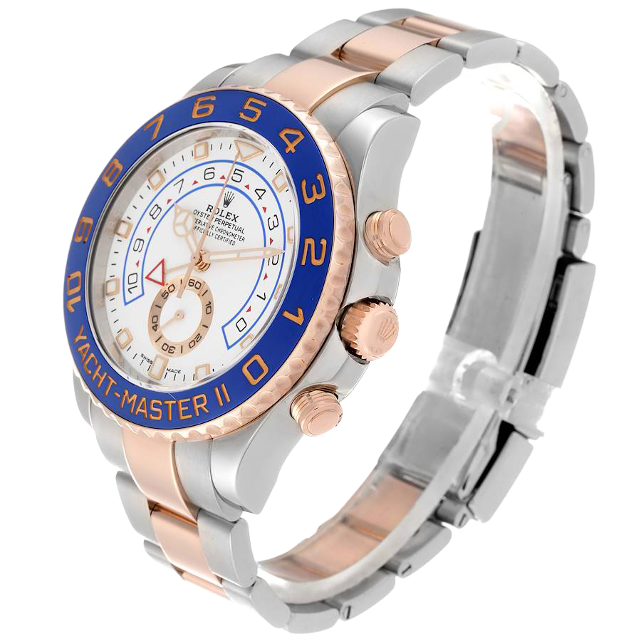 Yachtmaster II 44mm Steel Rose Gold Mens Watch 116681